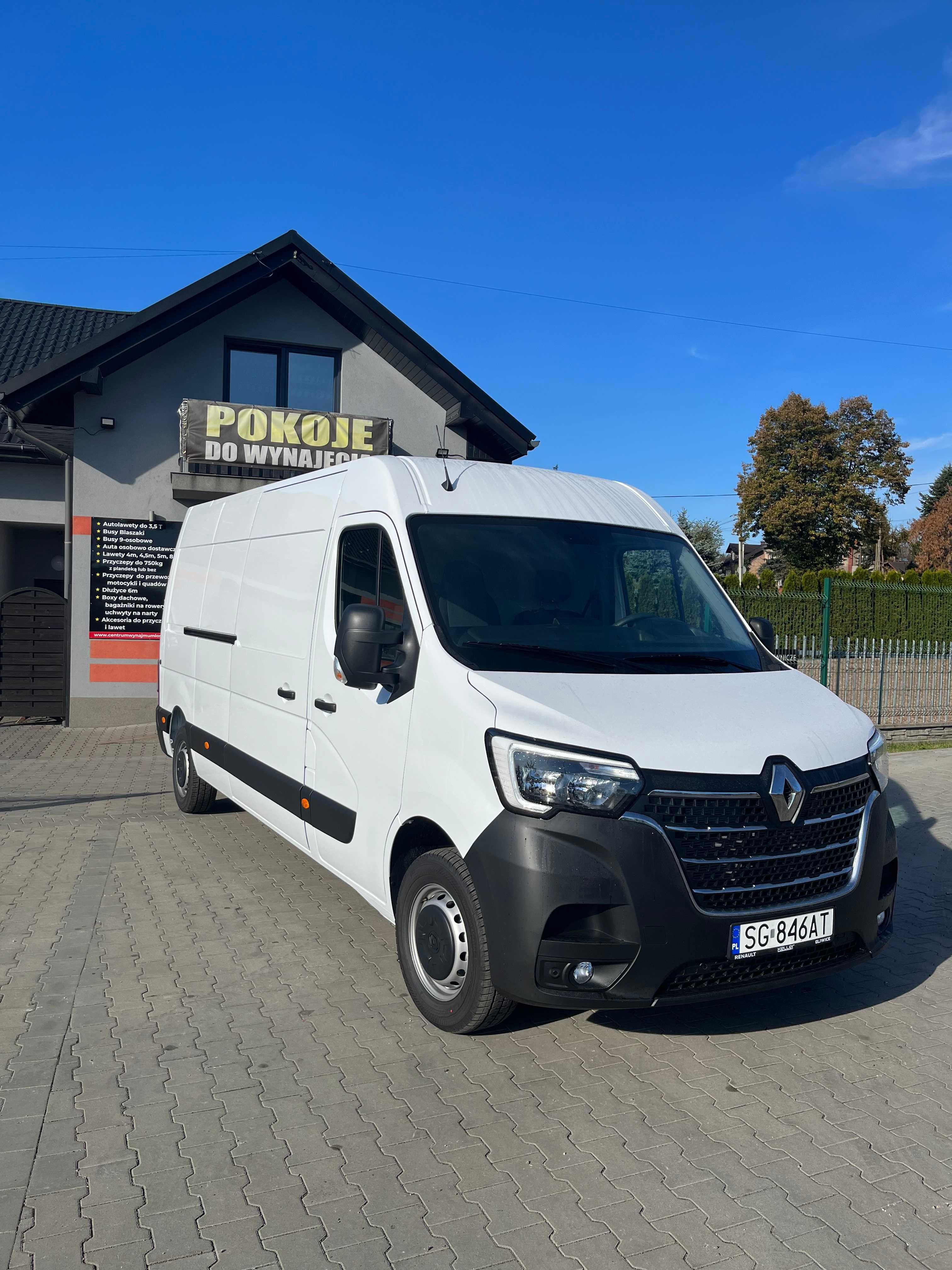 Wypożyczalnia Wynajem Busa Busów Blaszak Nowy Renault master