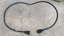 11 Cabos USB 2.0 preto macho - fêmea