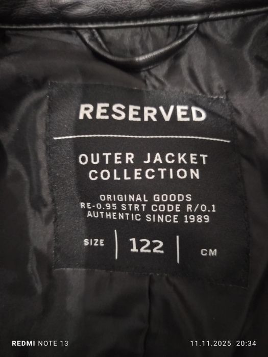 Ramoneska skóra chłopięca Reserved rozmiar 122