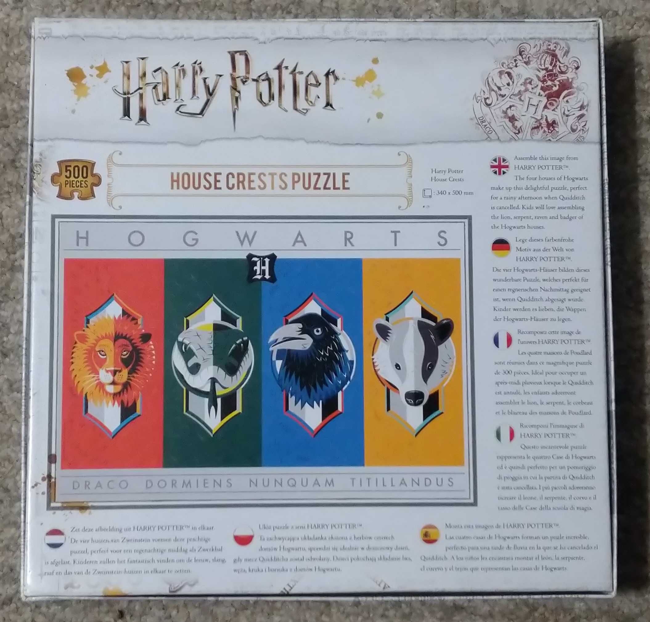 Puzzle Harry Potter - House Crest Herby , 500 el.
