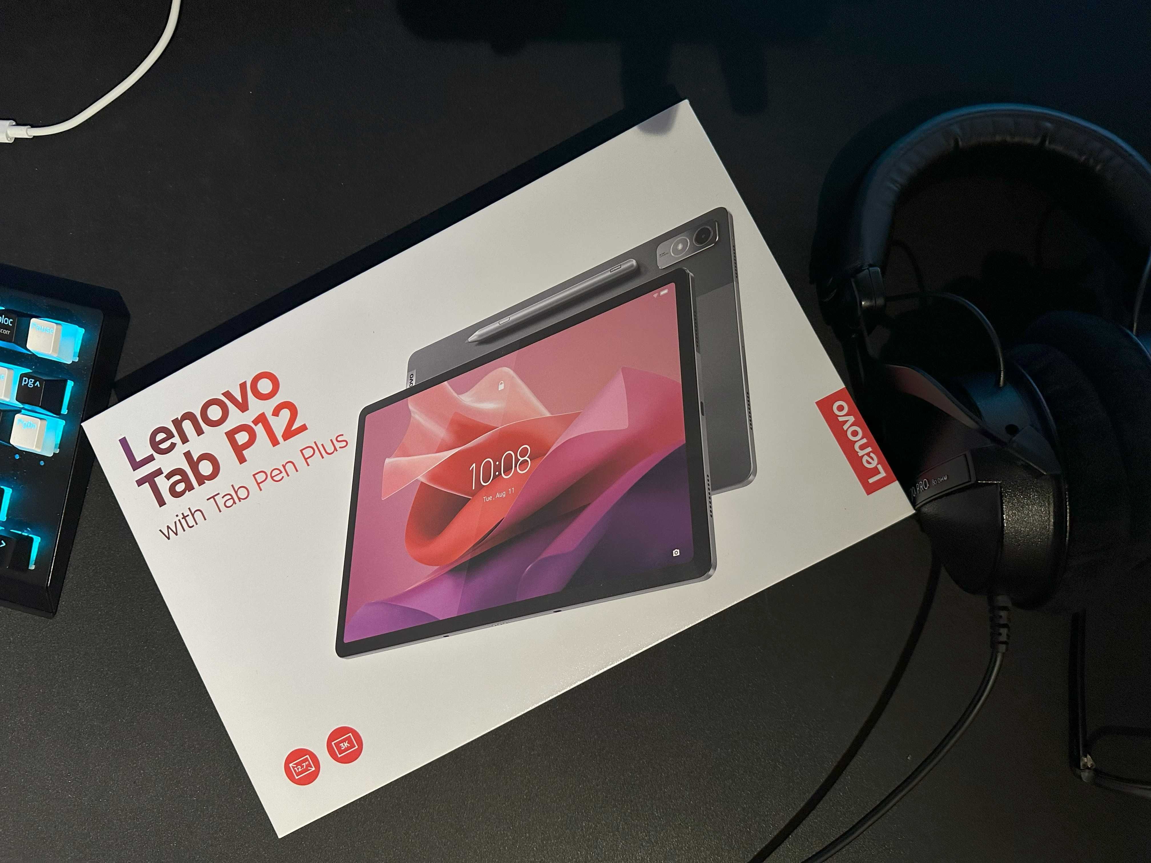 NOWY Tablet Lenovo Tab P12 8/128GB 12.7" 3K, Z RYSIKIEM