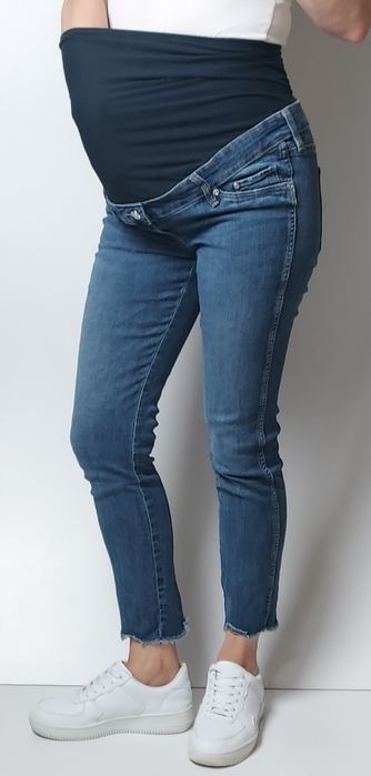 H&M MAMA_jeansy ciążowe Skinny Ankle_38/M L32