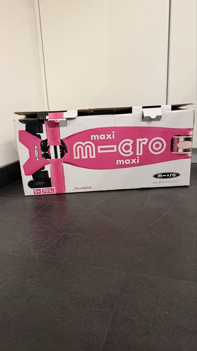 Trotinete com caixa Micro, menina, modelo maxi, com caixa