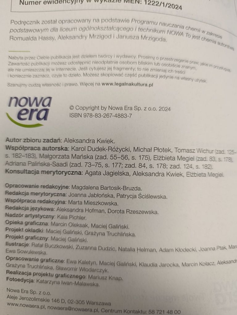 To jest chemia-Podręcznik do chemii klasa pierwsza liceum lub techniku