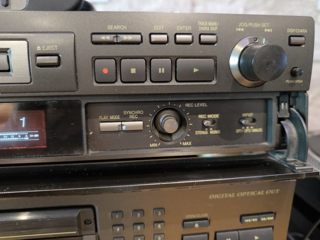 Odtwarzacz minidisc Technics SJ-MD100+pilot,jak nowy