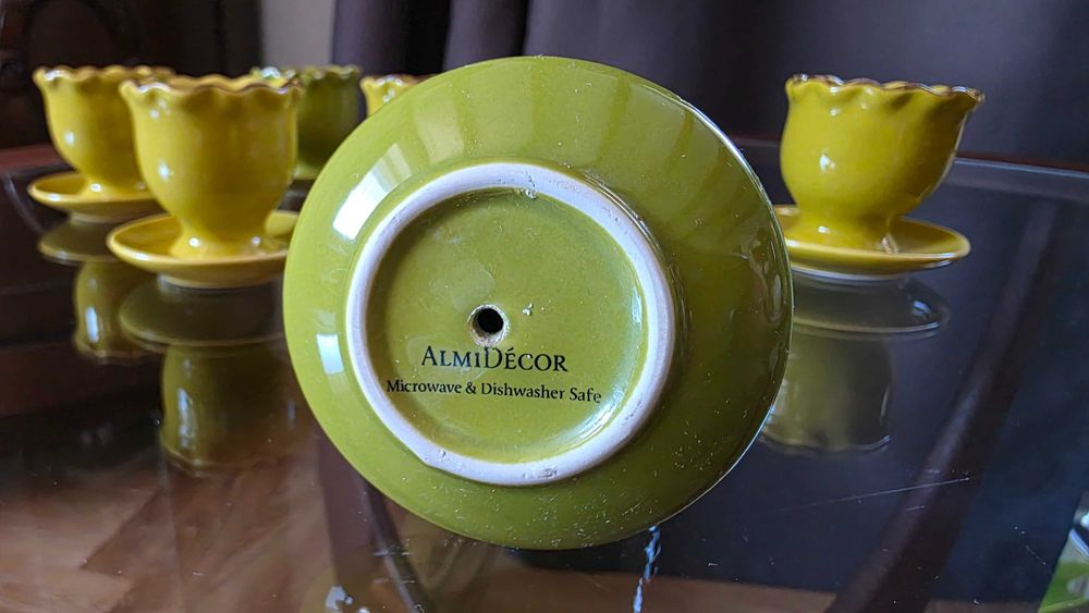 Ceramiczne kieliszki do jajek  od Almi decor