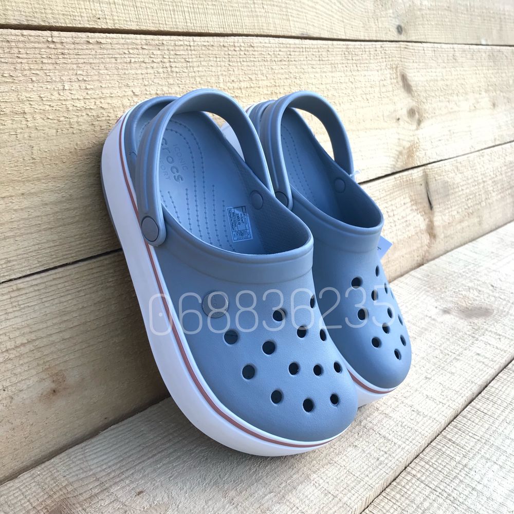 Жіночі Крокси на Платформі Crocs Crocband Platform Женские Кроксы