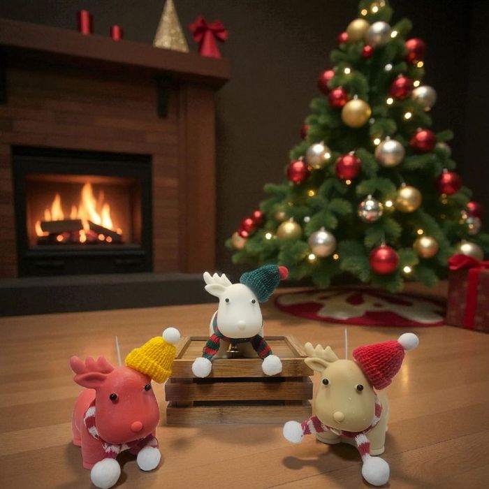 Świeczki sojowe świąteczne