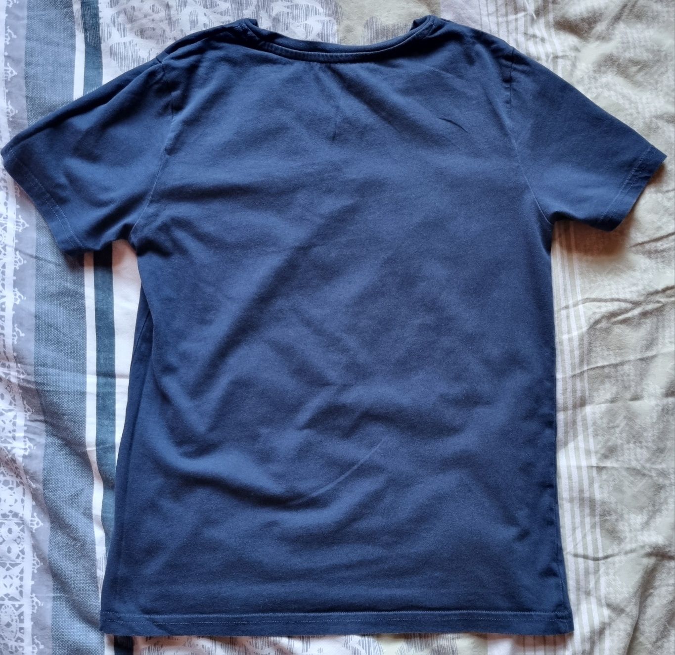 Granatowa koszulka H&M 146