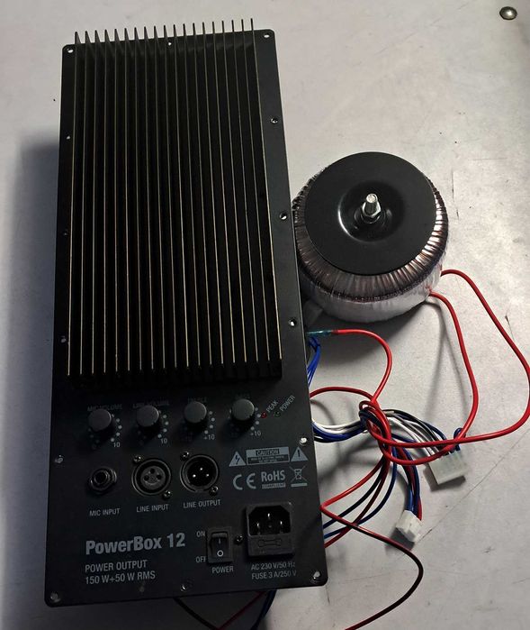 Kompletny wzmacniacz do kolumny aktywnej PowerBox12