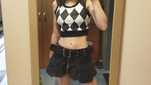 Crop top krótka bluzka w szachownicę