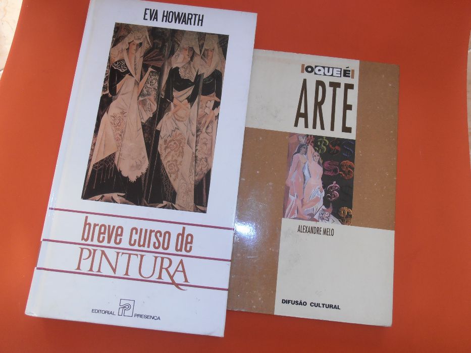 Dois livros abordando o tema da pintura