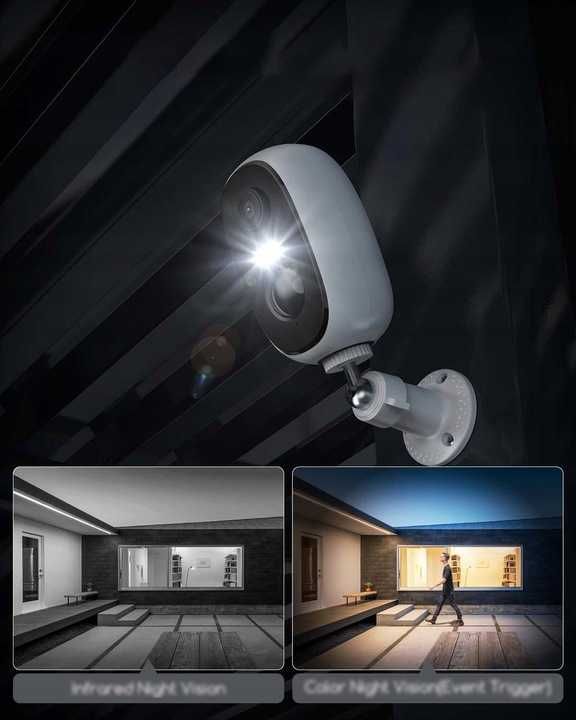 Kamera IP zewnętrzna COOAU ZS-GQ1 1296P 3MPx 2SZT