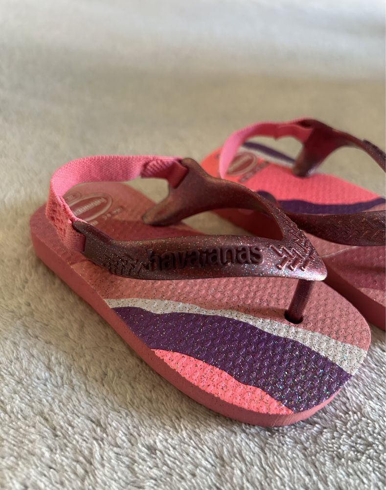 Różowe sandały japonki Havaianas 20