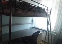 Łóżko piętrowe z biurkiem ikea