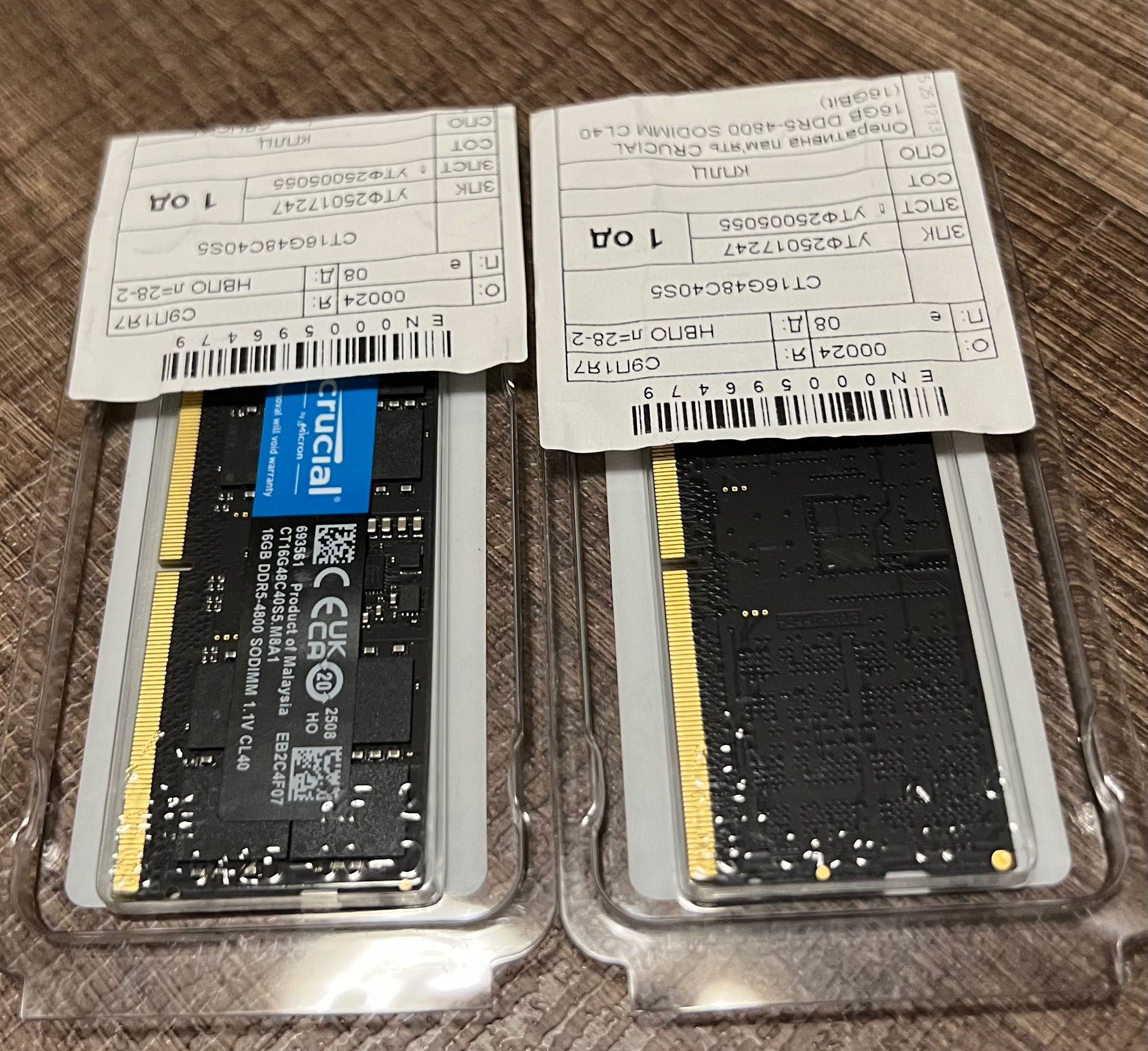 Crucial 16 GB оперативна пам’ять для ноутбуків SO-DIMM DDR5 4800 MHz