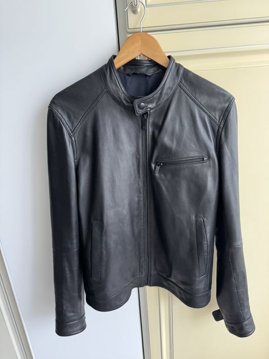 Кожанна куртка Massimo Dutti