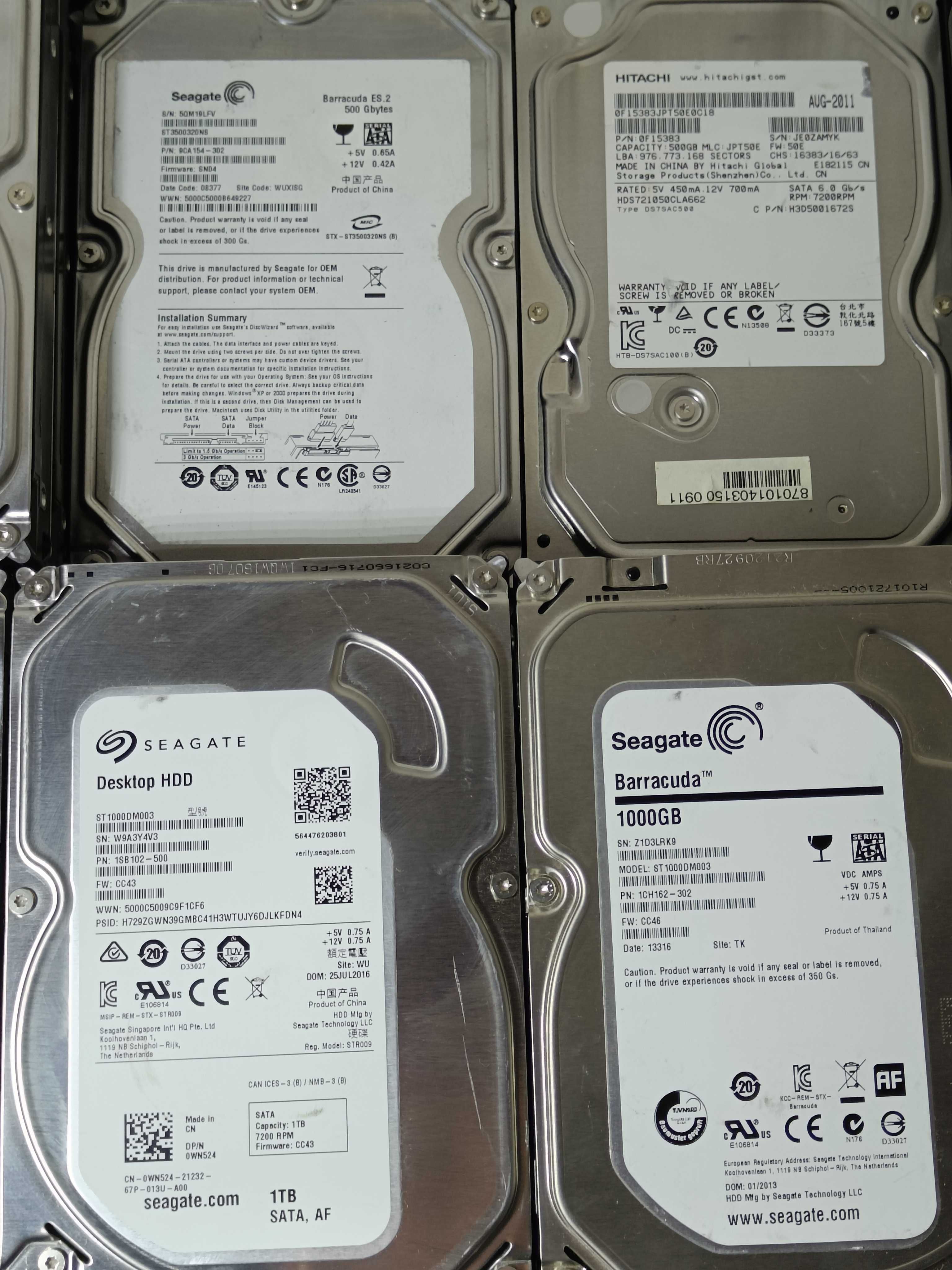 Хард диск HDD Seagate Western Digital WD 500GB 1TB 2TB 3TB 4TB 3.5 2.5