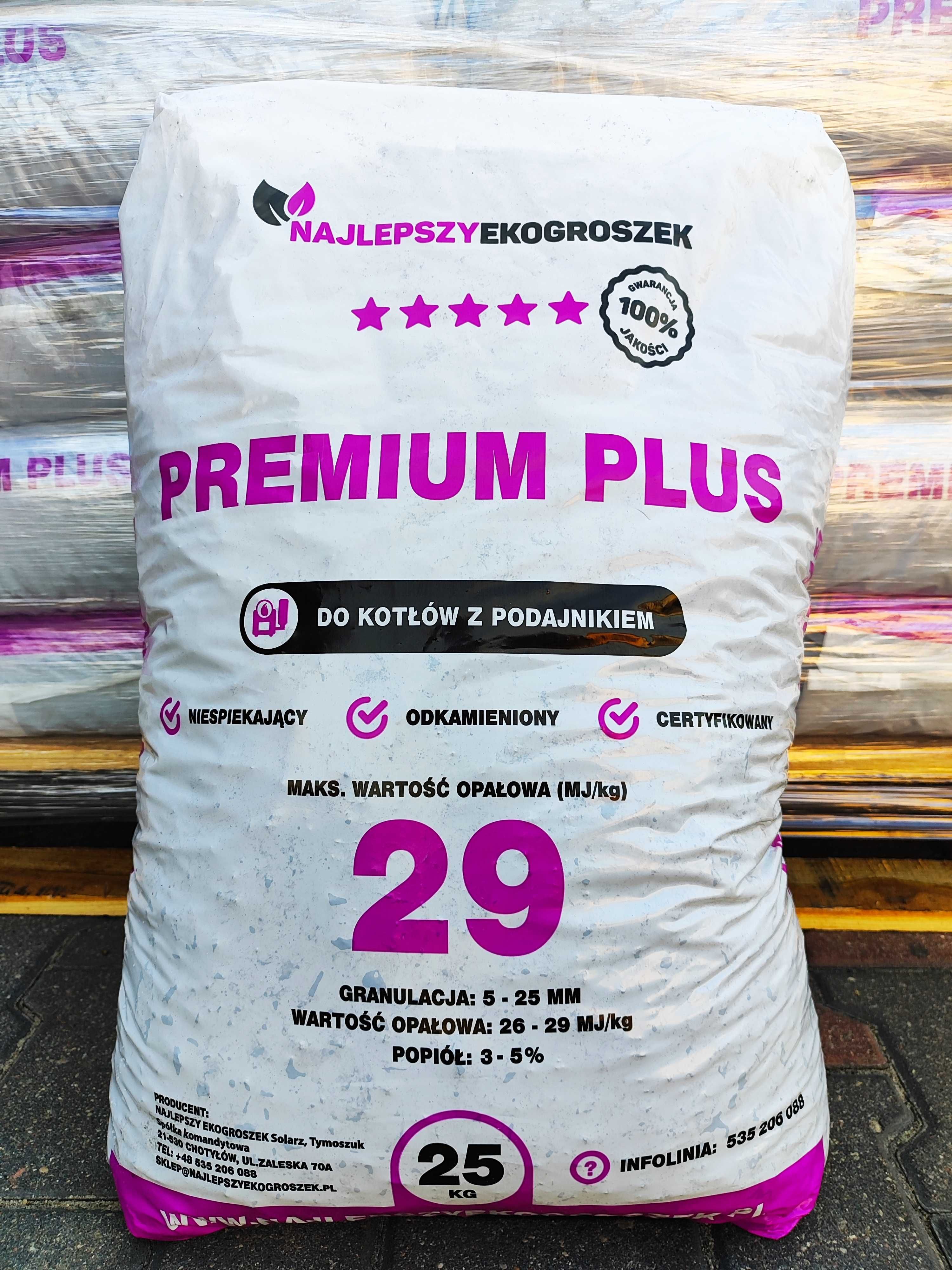 Węgiel groszek premium plus max 29 MJ/kg Najlepszy groszek