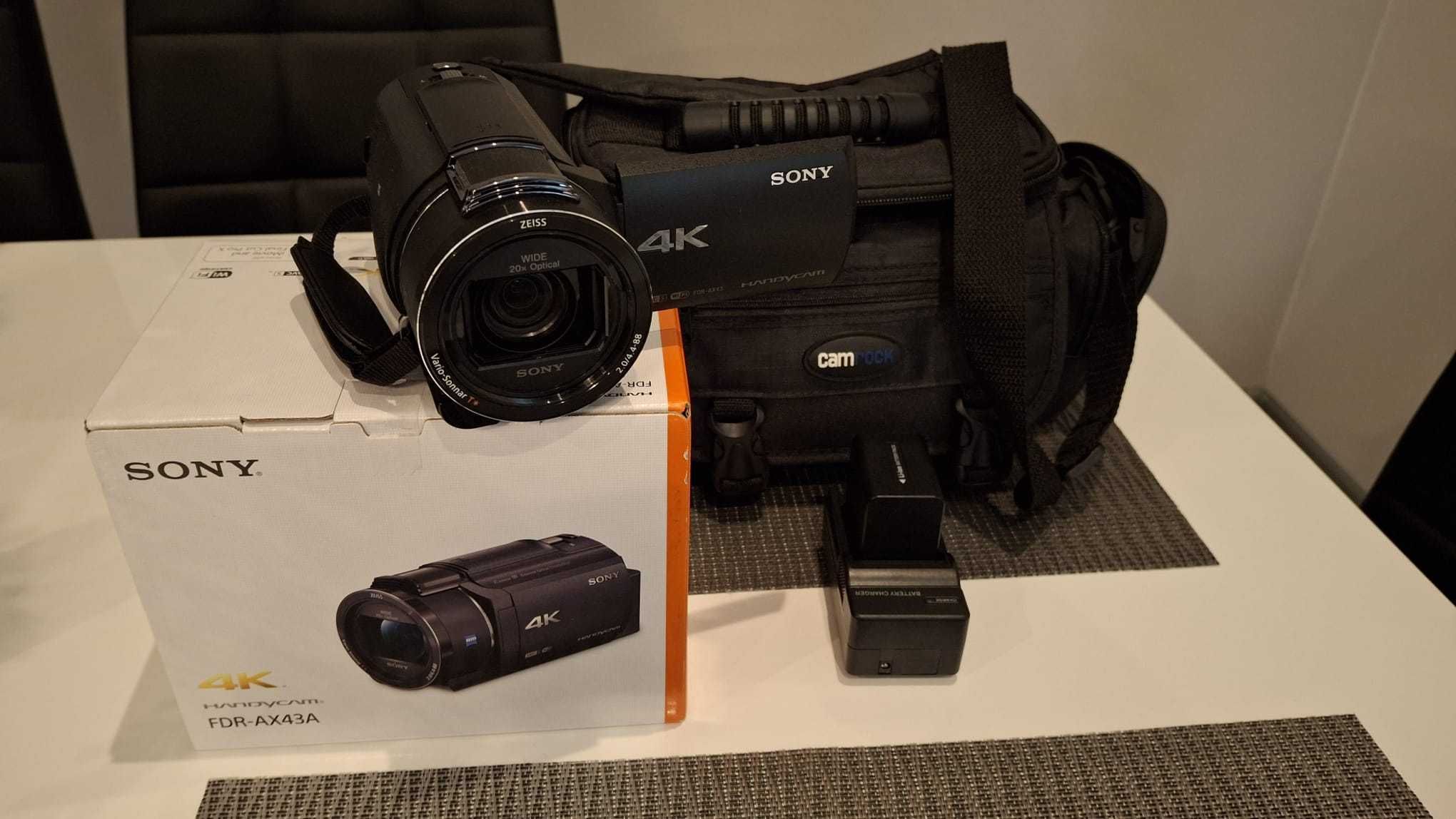 Sprzedam kamerę SONY FDR-AX43A – stan jak nowa.