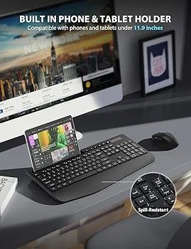 Zestaw klawiatury i myszy bezprzewodowej kc213  qwerty