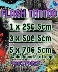 Flash tattoo promotion