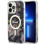 Etui Guess Flower Magsafe Na Iphone 14 Pro Max - Czarne