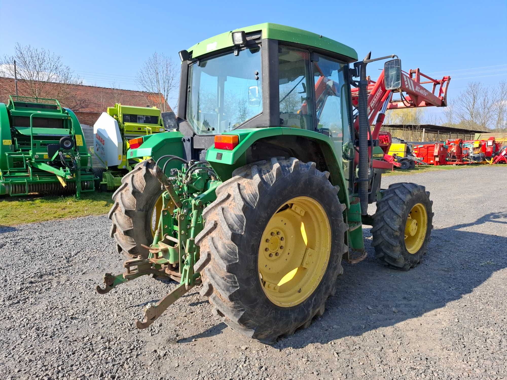 JOHN DEERE 6110, ładowacz, zaczepy