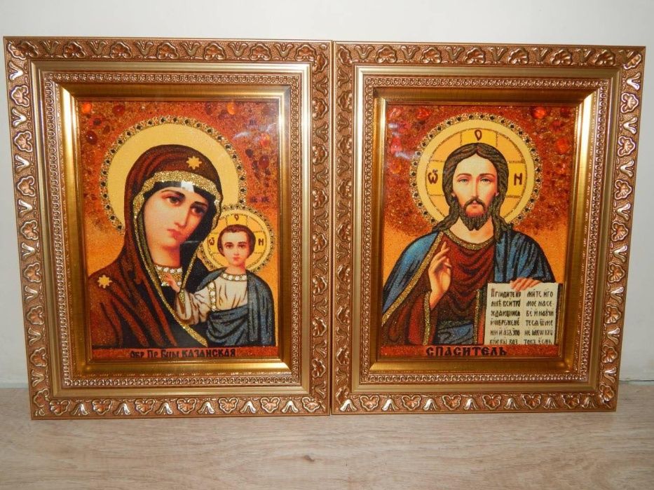 Иконы из янтаря ТАЙНАЯ ВЕЧЕРЯ картины Портрет ікони КАРТИНИ З БУРШТИНУ