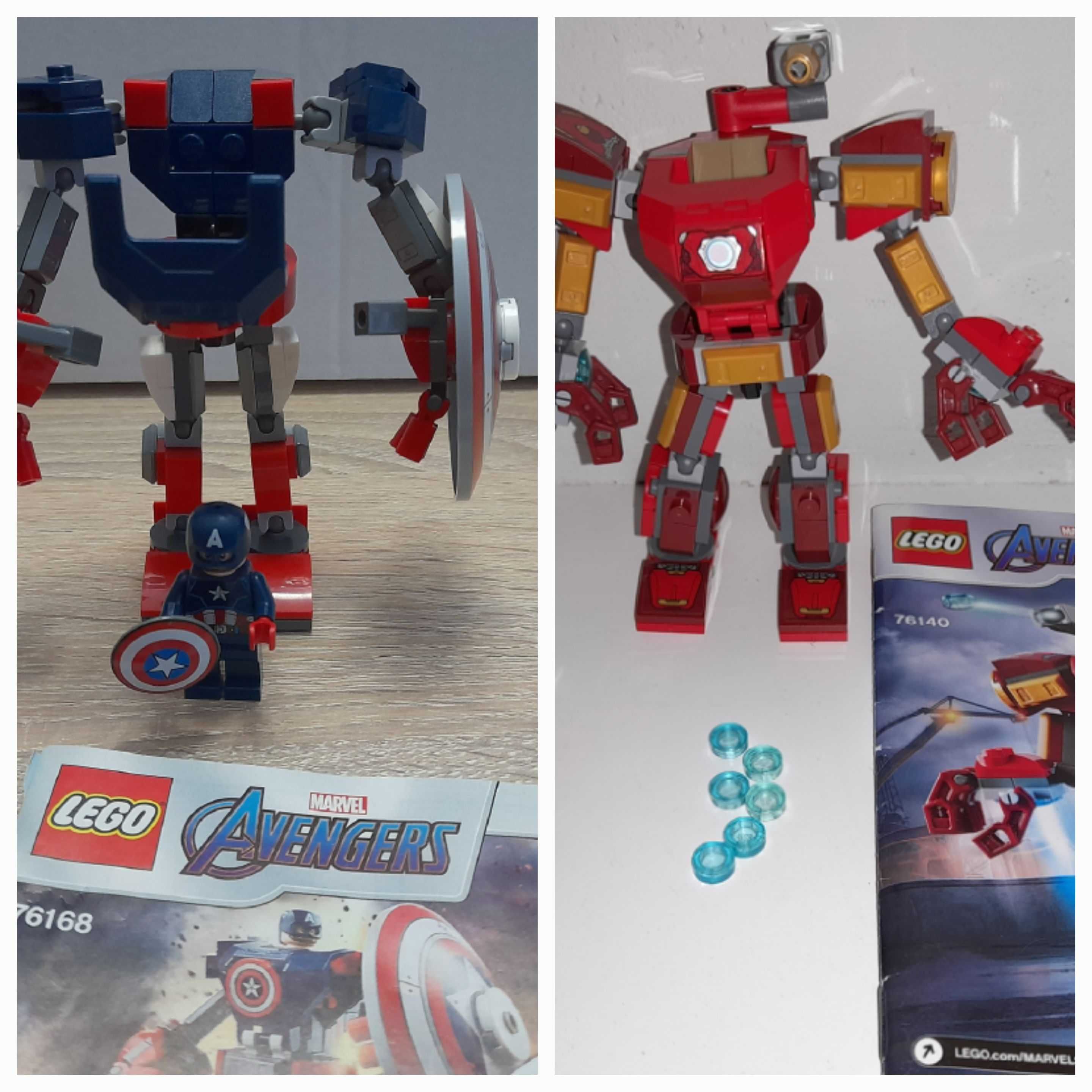 Lego 76140 Mech Iron Mana i 76168 Opancerzony mech Kapitana Ameryki