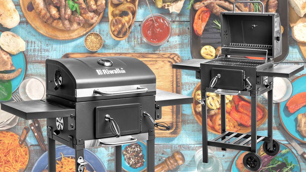 Nowy Grill ogrodowy węglowy Riwall w okazyjnej cenie