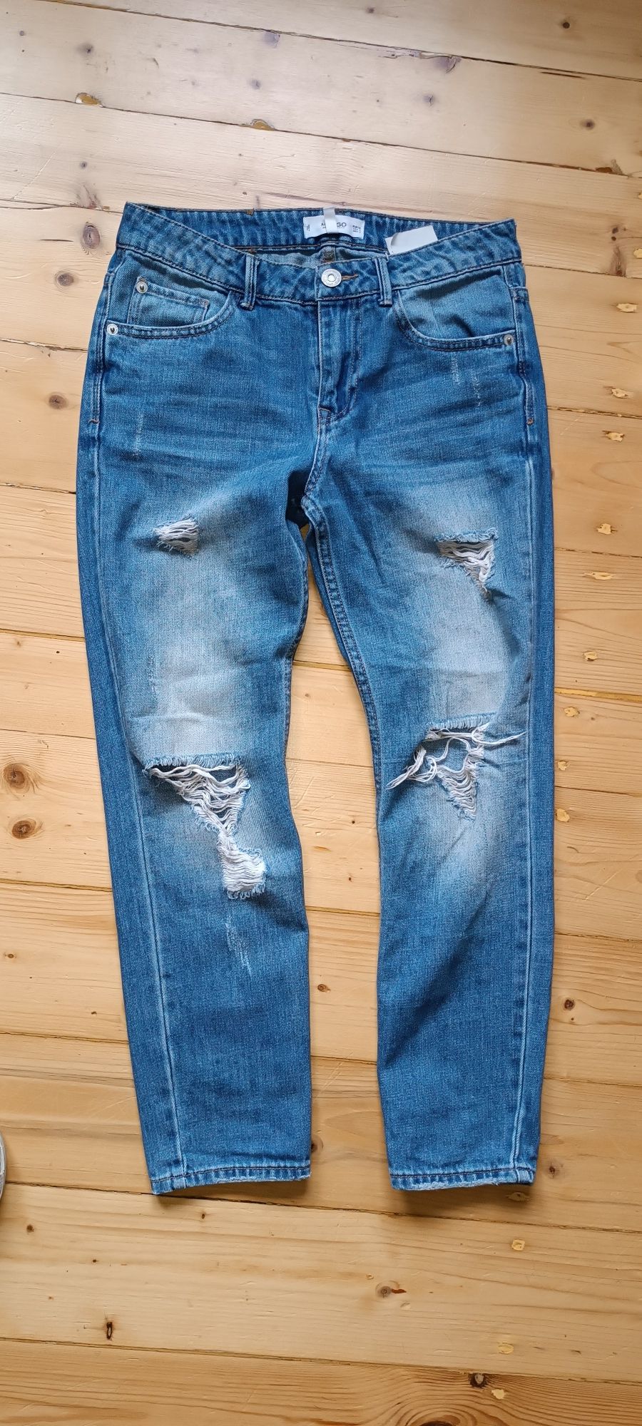 Spodnie jeansowe Mango r. 34 rozdarcia