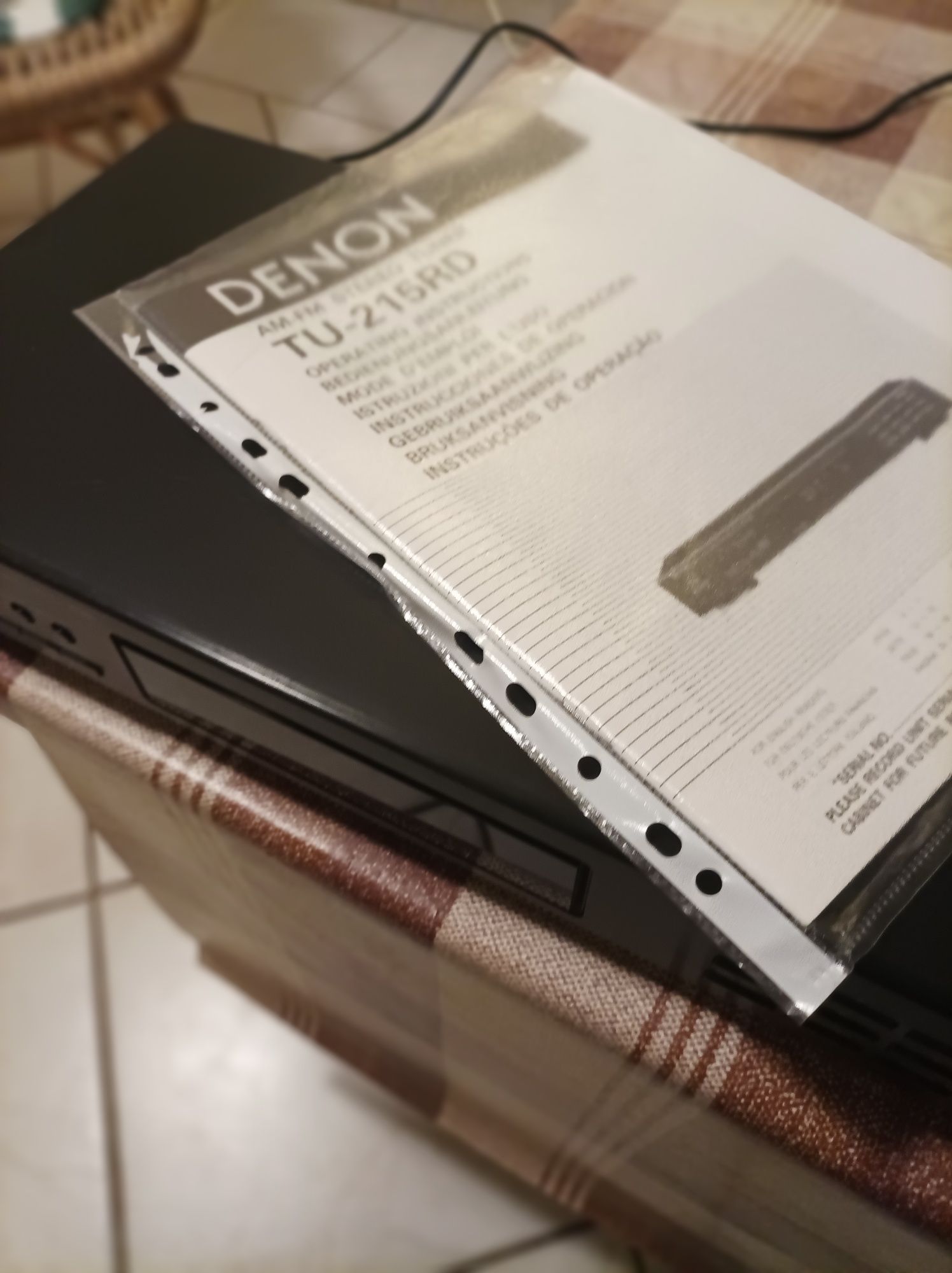 Tuner Denon TU-215 RD,RDS,txt, super