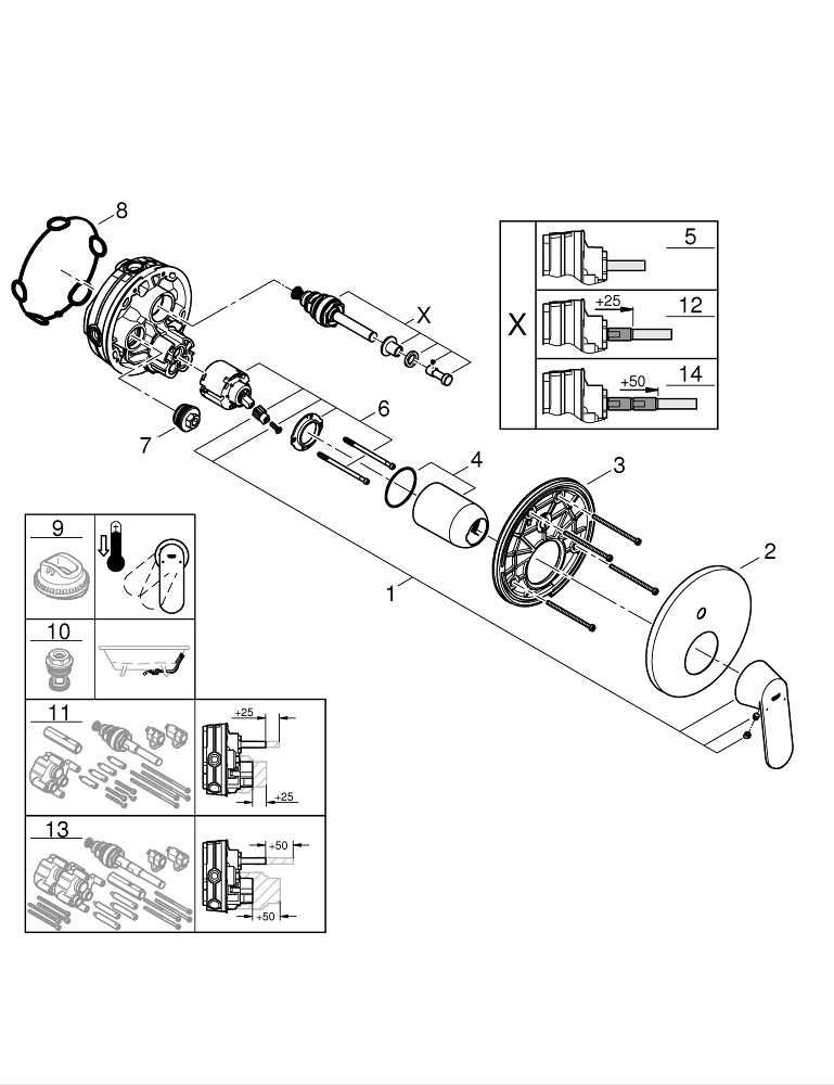 Змішувач прихованого монтажу Grohe Eurosmart Cosmopolitan 24045000