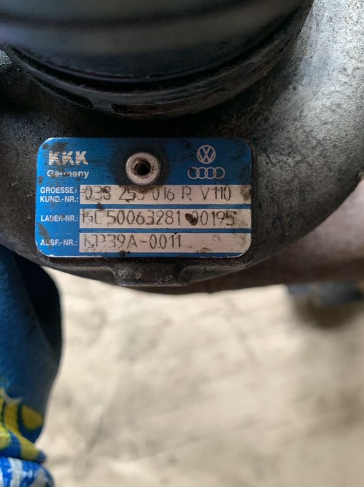 Турбіна Audi A3 VW golf b6 Skoda a5 105KM 77kW 1.9 tdi BKC BXE BJB