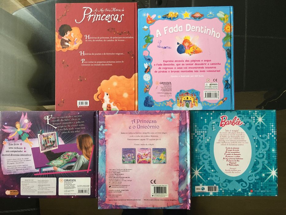 PACK 5 livros infantil criança disney e outros