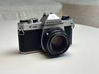 Pentax K1000 50mm f2 aparat analogowy zadbany, z kolekcji