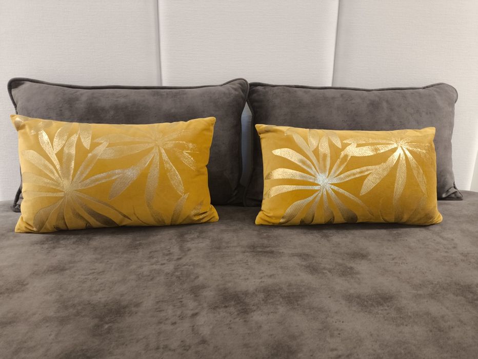 Carpete 200x290 Mármore Amarelo + 2 almofadas