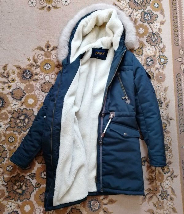 Тепла зимова курточка парка на підлітка