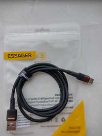 Кабель телефона Essager 7A 100w USB-C, С-С 60w 1м, Roccoren, Awei