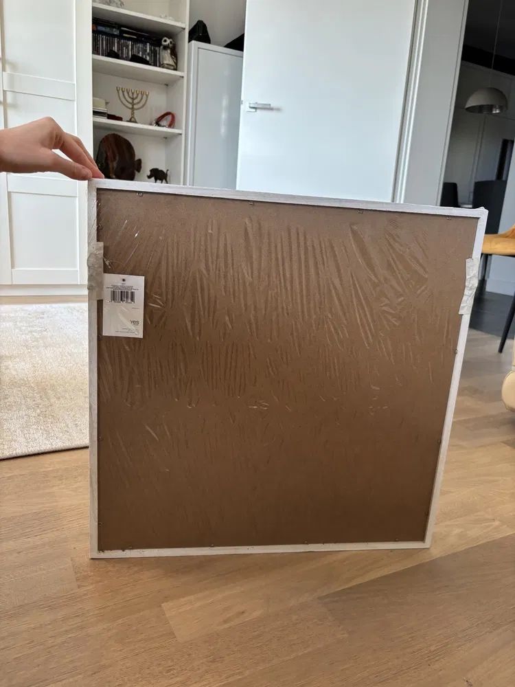 Bizotto Tizziano nowe białe lustro 52x52 loft nowoczesne Gliwice
