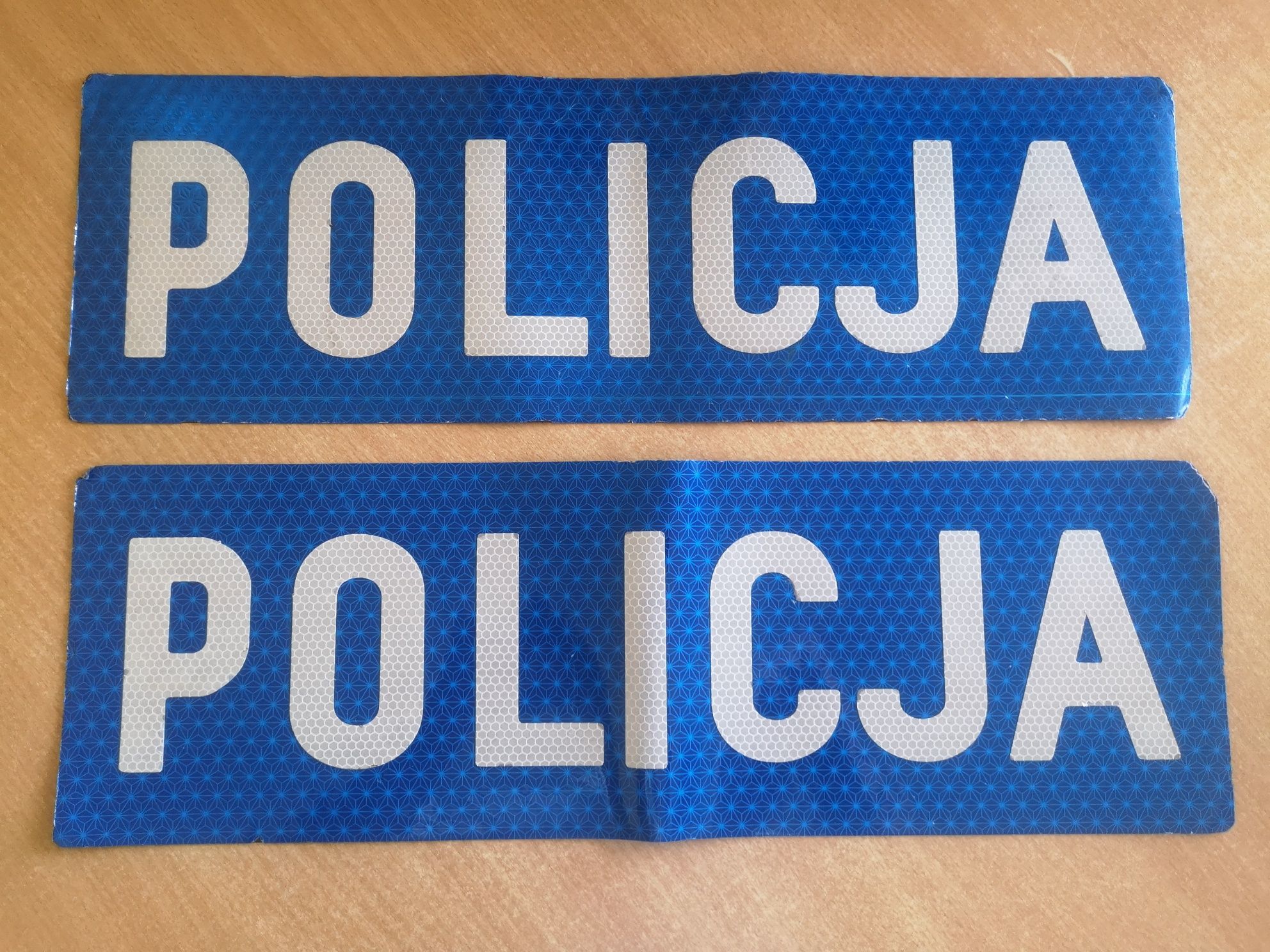 Kolekcjonerskie tablice magnetyczne Policja 2 szt.