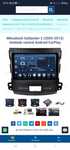 Radio 2 din mitsubishi outlande 2