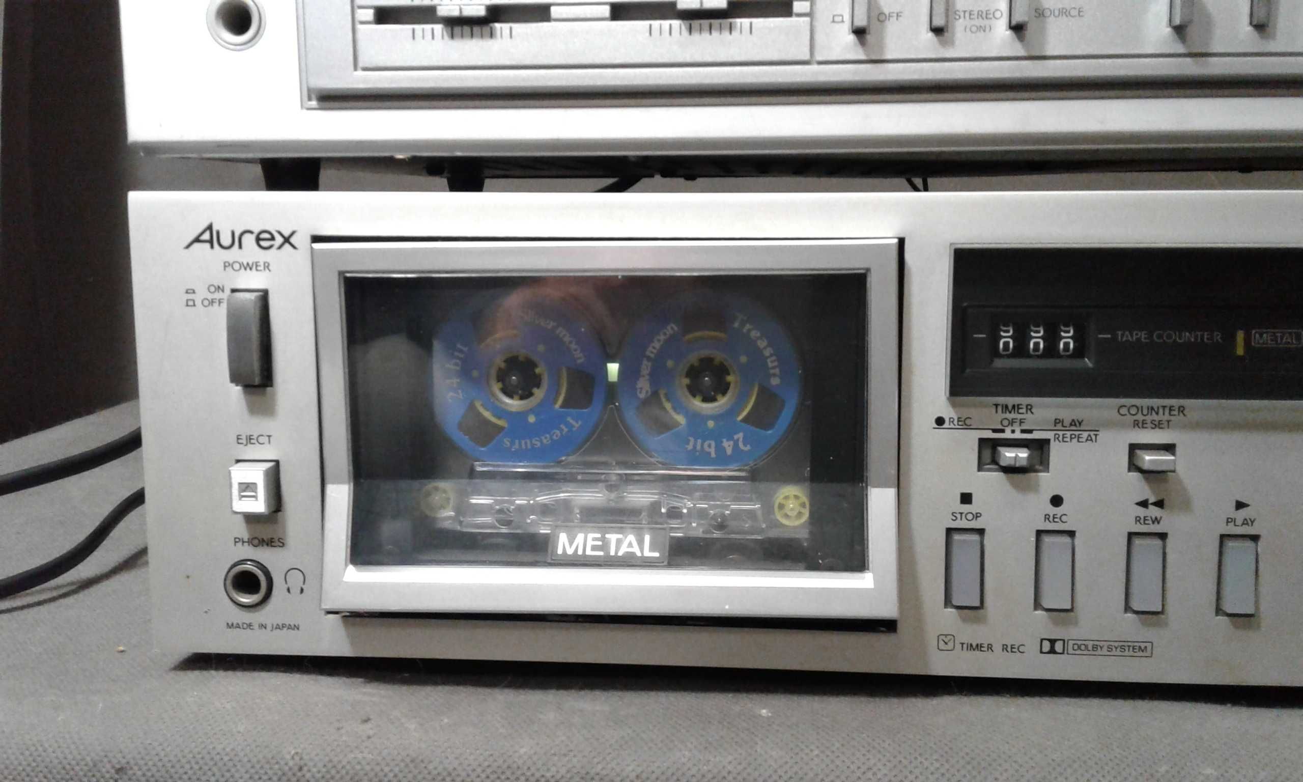 TOSHIBA ,AUREX amplituner,deck stereo vintage