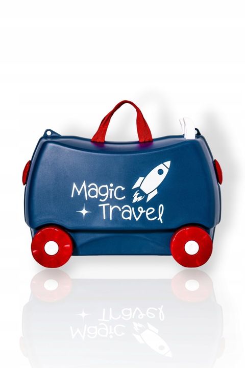 Walizka Dziecięca Jeżdżąca Podróżna Na Kólkach Jeździk Magic Travel Sp