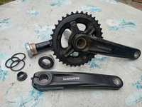 Шатуни Shimano FC-MT500-2, каретка Shimano BB52