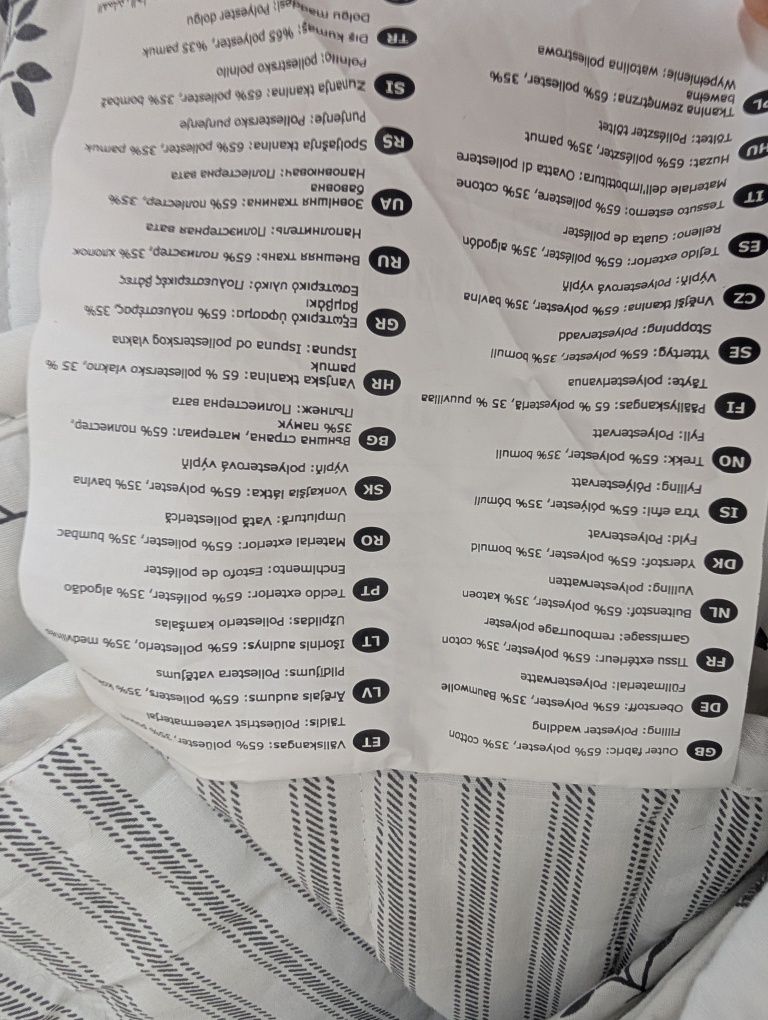 Narzuta pikowana biała Ikea Sandlupin miękka 180 250 bawełna