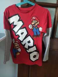 Koszulka bluzka z długim rękawem r.116/122 Super Mario Primark