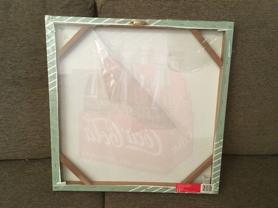 Quadro da Coca Cola estilo Retro / Vintage - Novo