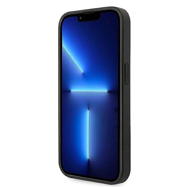 Etui Guess Saffiano Strap na iPhone 14 Pro - czarne